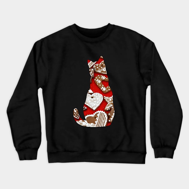 Cat in ginger bread Crewneck Sweatshirt by reesea